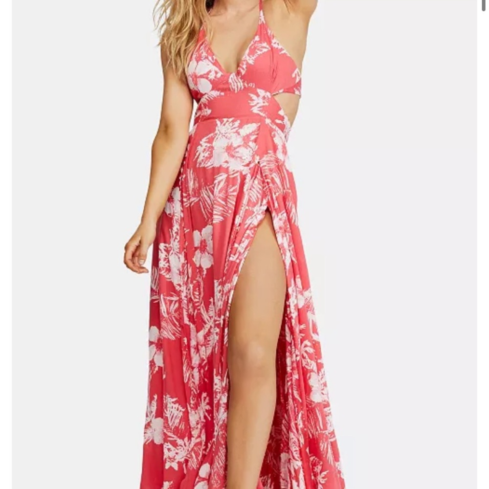 Maxi cutout flora tropical free people dress